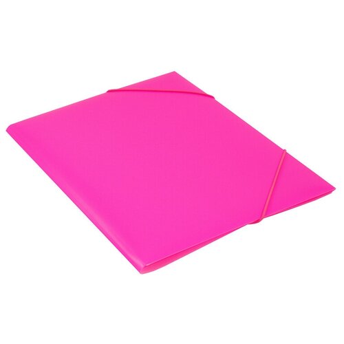 Набор из 10 штук Папка на резинке Бюрократ Double Neon DNE510PINK A4 пластик корешок 30мм 0.5мм розовый набор из 60 штук папка на резинке бюрократ pr05blck a4 пластик корешок 30мм 0 5мм черный