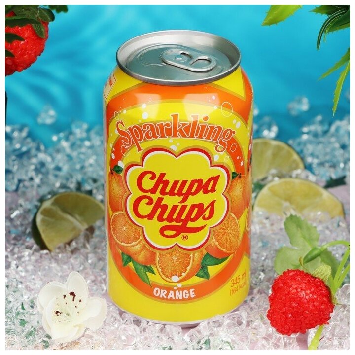 Напиток Chupa Chups Sparkling Orange 0.345л - фотография № 8