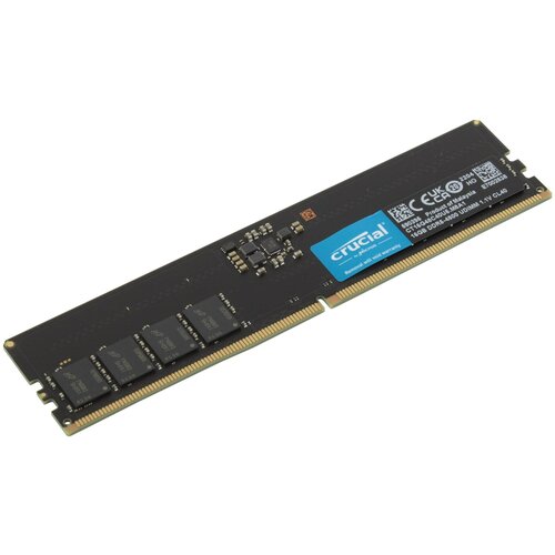 Память DDR5 16Gb 4800MHz Crucial CT16G48C40U5 RTL PC5-38400 CL40 DIMM 288-pin 1.1В dual rank