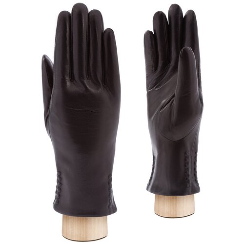 Перчатки женские кожаные ELEGANZZA, размер 8(L), черный