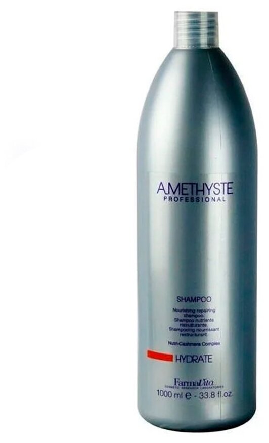 FarmaVita, Шампунь увлажняющий для сухих и поврежденных волос, Hydrate Amethyste, 1000 мл