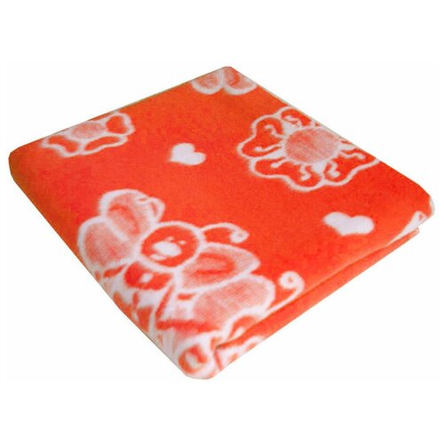 Одеяло байковое детское (57-6ЕТЖ) 118-100 морковный одеяло ермошка сердечки 57 8ет ж премиум 140x100 см фламинго