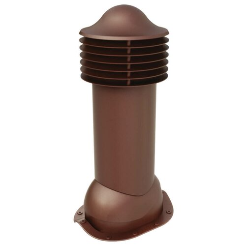 Труба вентиляционная Viotto (150х650 мм) для крыши из металлочерепицы (RAL 8017) коричневый