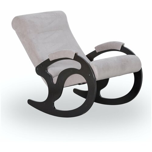 Кресло качалка для взрослых Вилла Кресло-качалка для дома ткань велюр Dove