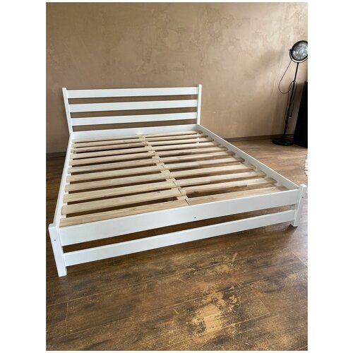 Кровать двуспальная из массива березы Elias, 200х140 см