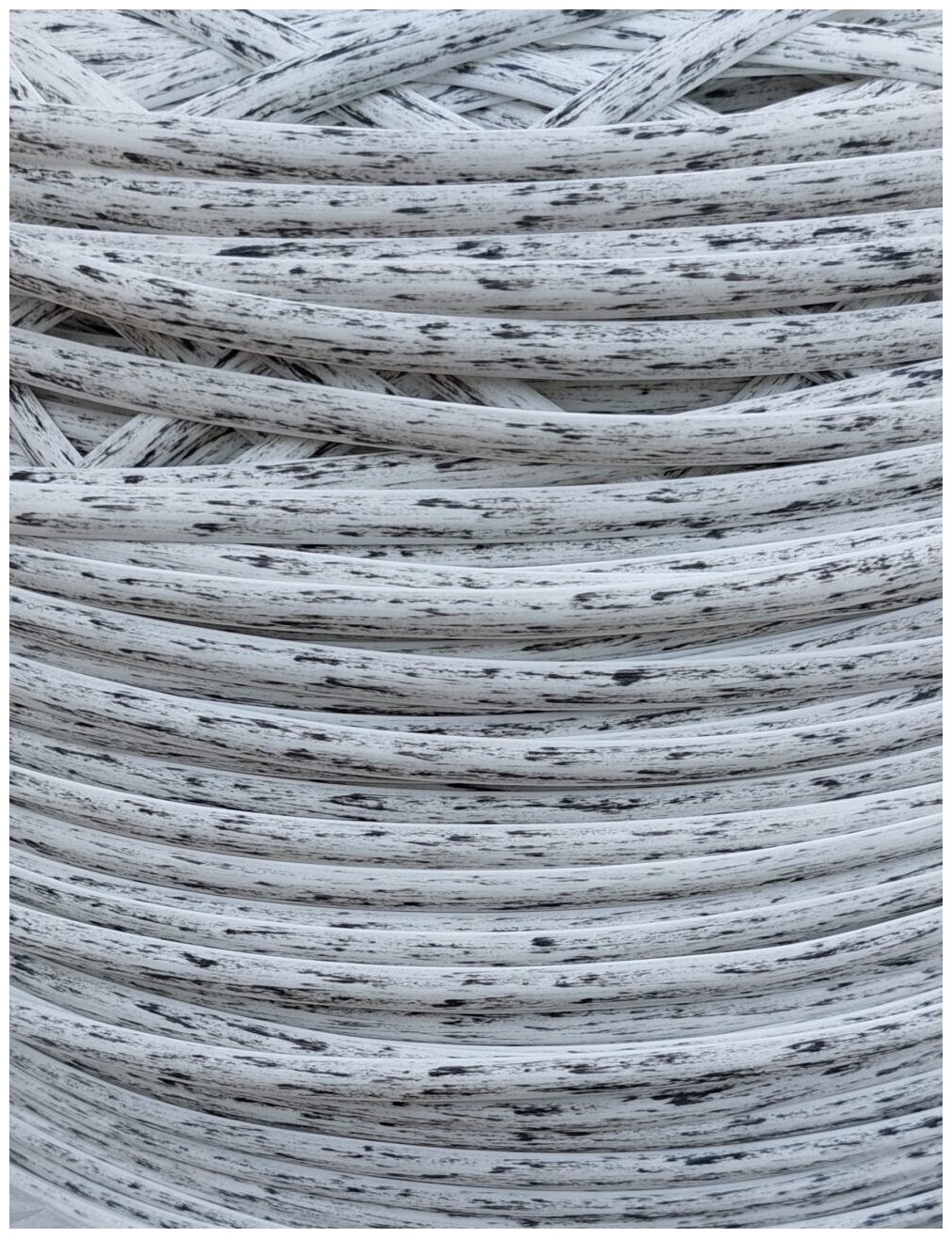 Ротанг искусственный ROTANGOV, ротанг для плетения Полумесяц 5кг 7мм, цвет Берёза
