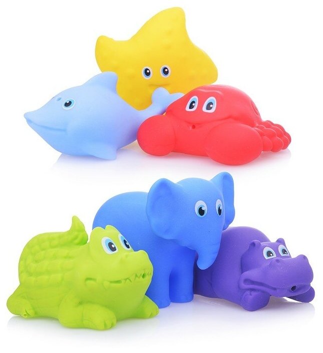 Набор игрушек для ванной Fancy Baby Веселое купание, 6 шт. (BATH1) - фото №7