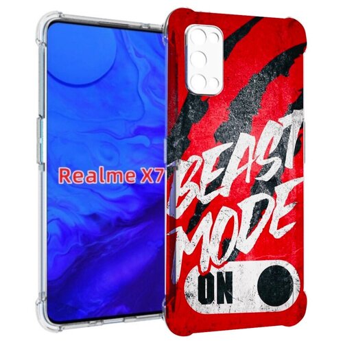 Чехол задняя-панель-накладка-бампер MyPads BEAST inside You для Realme X7 чехол mypads beast inside you для oneplus 10t задняя панель накладка бампер