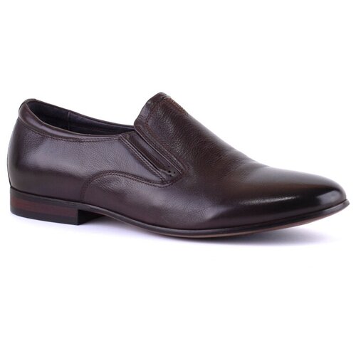 фото Туфли pm shoes, демисезонные, натуральная кожа, размер 44, коричневый