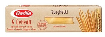 Barillа SPAGHETTI 5 CEREALI (Спагетти 5 злаков) со злаковой смесью, 450г - фотография № 3