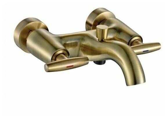 Смеситель для ванны GAPPO G3031-4, кер. кор. излив, бронза