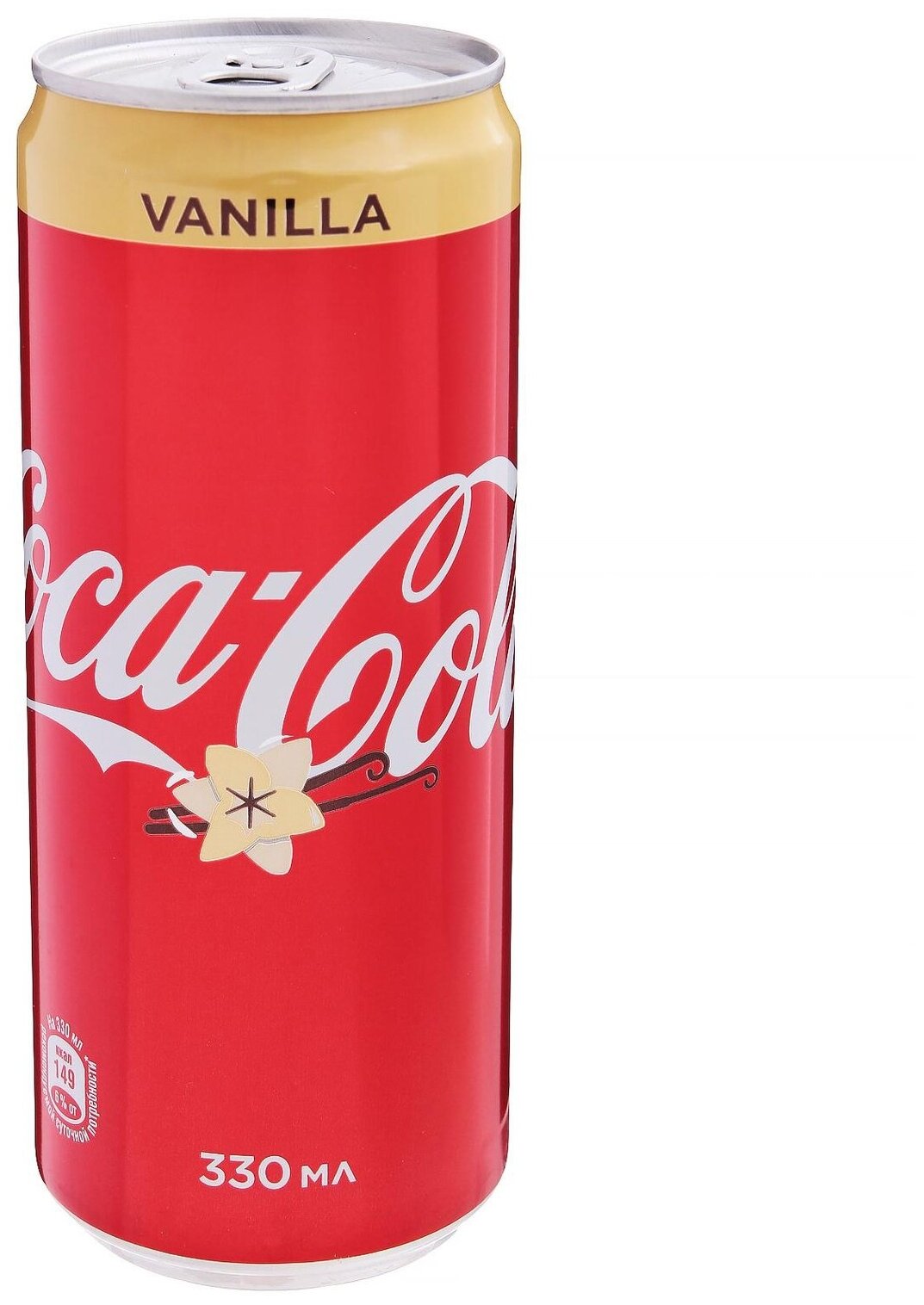 Напиток газированный безалкогольный Coca-Cola Vanilla 330 мл ж/б - фотография № 3