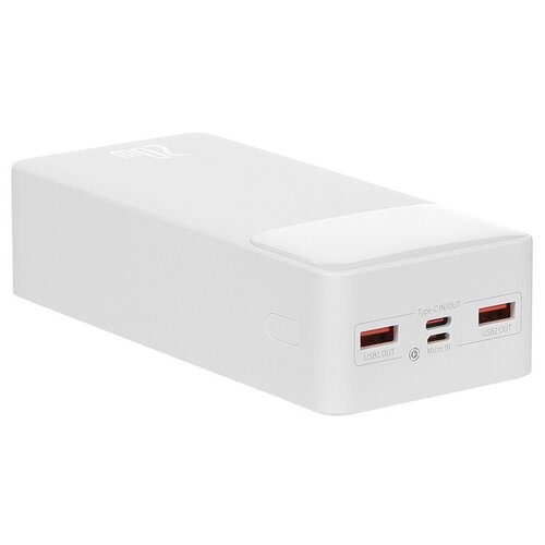 Внешний аккумулятор Baseus Bipow Digital Display Power bank 30000mAh 20W Белый PPDML-N02 275000₽