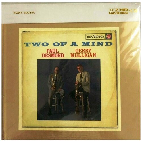 Paul Desmond & Gerry Mulligan-Two Of A Mind № 0388 < Sony K2HD CD Japan Hong Kong (Компакт-диск 1шт) bop-jazz mark knopfler screenplaying universal k2hd cd japan hong kong компакт диск 1шт k2 hd dire straits