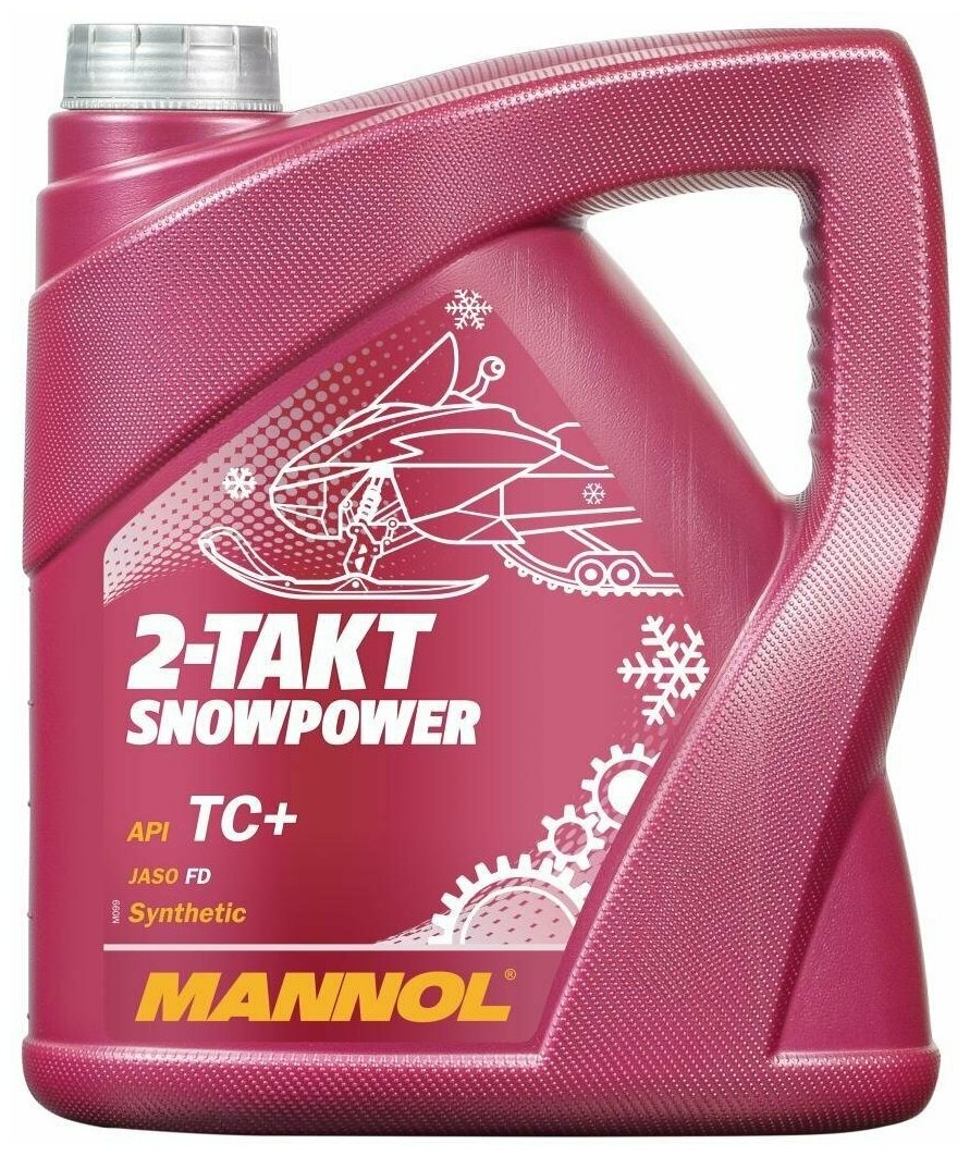 7201 MANNOL 2-TAKT SNOWPOWER 4 л. Синтетическое моторное масло для снегоходов (2T)