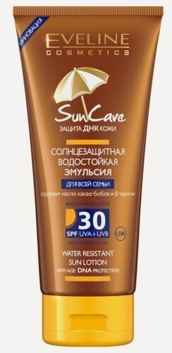 Изображение товара Солнцезащитная водостойкая эмульсия Eveline Sun Care SPF 30, 200 мл