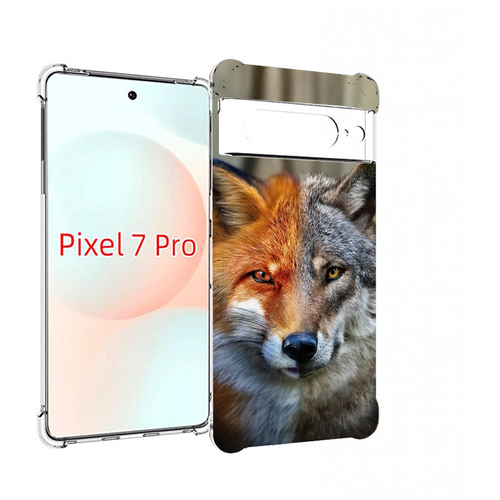 Чехол MyPads волк-лиса для Google Pixel 7 Pro задняя-панель-накладка-бампер чехол mypads волк лиса для google pixel 7a задняя панель накладка бампер
