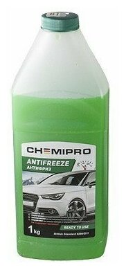 Antifreeze Chemipro G11 готовый 0,9л зеленый -40C CH004