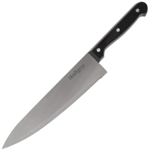 Набор ножей Шеф-нож  Mallony Classico MAL-01CL, лезвие 20 см, 37x7.5x1.5 см, черный/серебристый