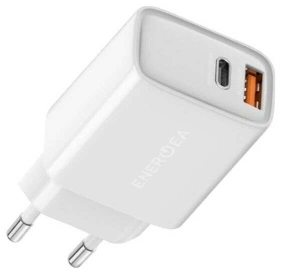 Сетевое зарядное EnergEA Ampcharge PS33, USB-C PD 30W + USB-A 22.5W | PPS 33W