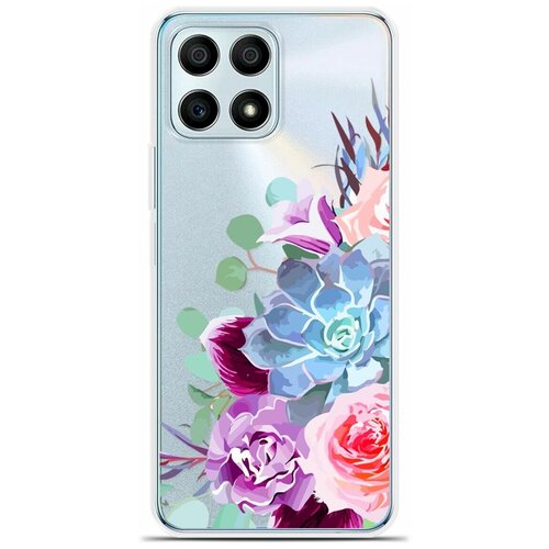 Силиконовый чехол на Honor X30i Цветы 10 / для Хонор Икс 30и