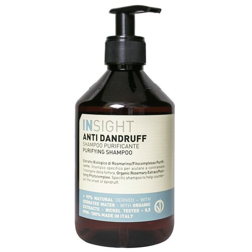 insight anti dandruff purifying shampoo Шампунь против перхоти 400 мл INSIGHT Anti-Dandruff PURIFYING SHAMPOO 400 ml