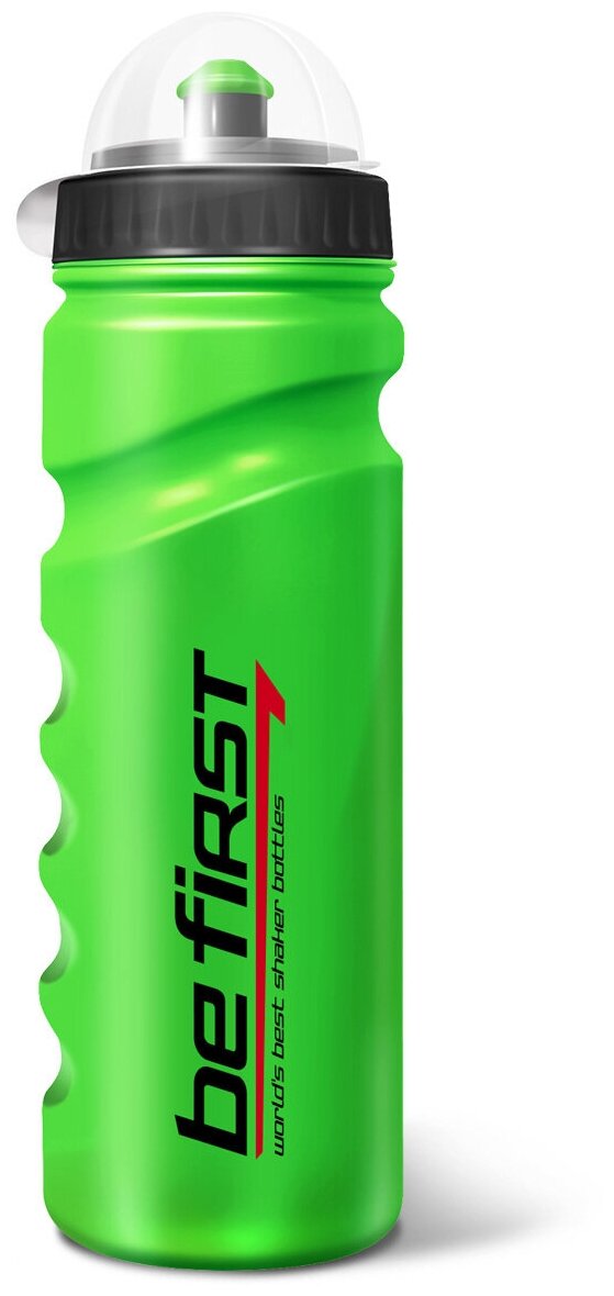 Бутылка для воды Be First 750 мл с крышкой, зеленая (75-green)