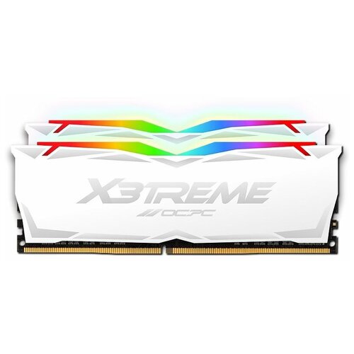 Модуль памяти DDR 4 DIMM 16Gb (8Gbx2), 3600Mhz, OCPC X3 RGB MMX3A2K16GD436C18W, RGB, CL18, WHITE