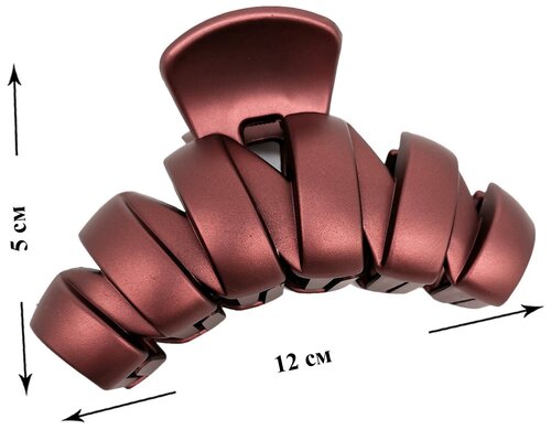 Заколка-краб аксессуар для волос зажим 12 см.