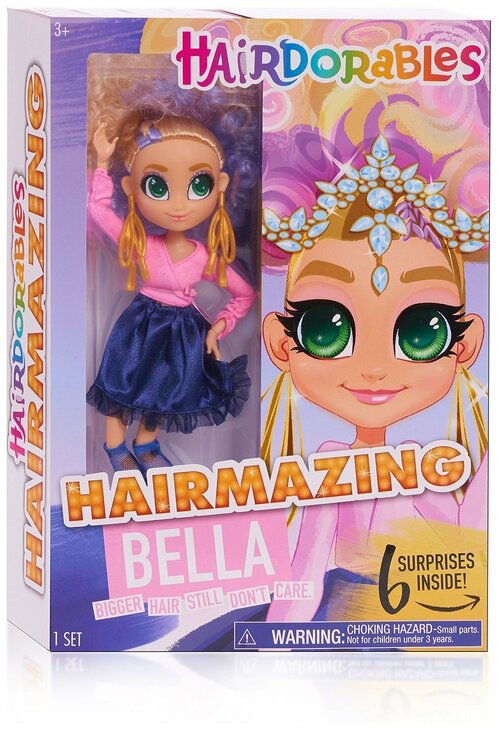 Кукла Hairdorables Hairmazing белла ( Bella) 6 сюрпризов