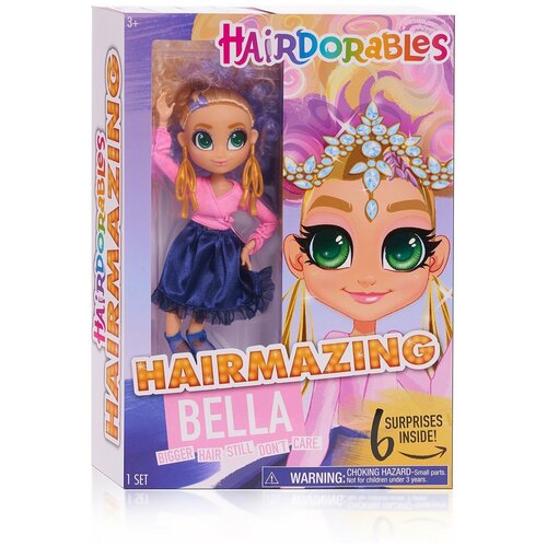 Кукла Hairdorables Hairmazing белла ( Bella) 6 сюрпризов куклы набор 2 шт нейла и логан hairdorables hairmazing