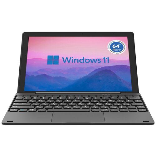 Планшет Digma EVE 1470D Celeron N4000 11 2C RAM4Gb ROM64Gb 101 IPS 1280x800 Windows 10 черный 2Mpix BT WiFi Touch microSD 64Gb mHDMI 3000mAh 2131300₽