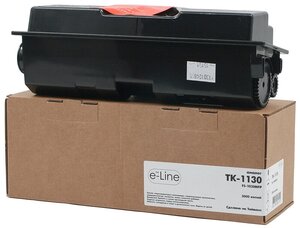Тонер-картридж e-Line TK-1130 для Kyocera FS-1030MFP (Чёрный, 3000 стр.)