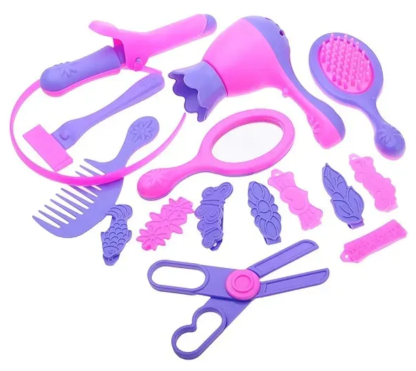 Набор парикмахера детский, игровой набор Стилиста-парикмахера для девочек,16 предметов