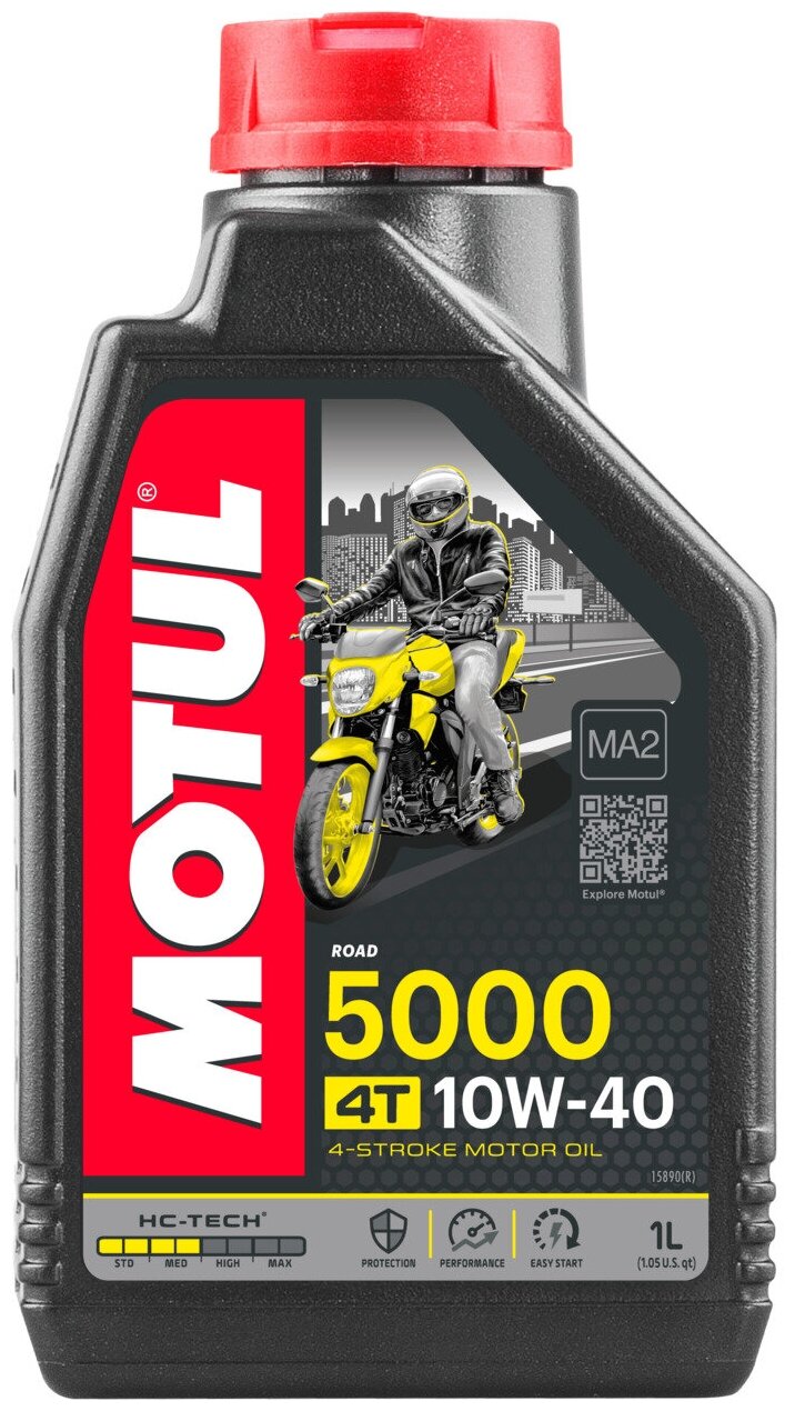 Motul Моторное масло 5000 4T SAE 10W40 1 л 104054 .