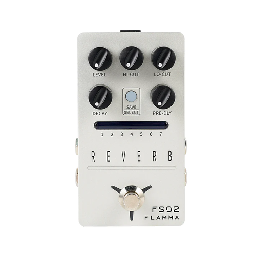 flamma fs02 reverb pedal reverb stereo electric guitar effects pedal with spring reverb true bypass storable preset trail on Flamma FS02 Reverb