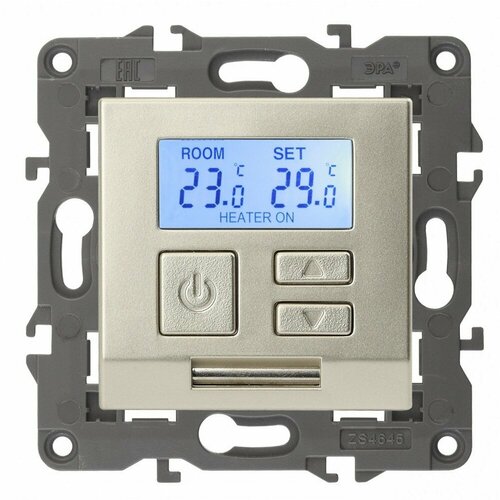 ЭРА 14-4111-04 Elegance шампань терморегулятор универсальный 16А 230В Б0034378 5 шт 39905₽