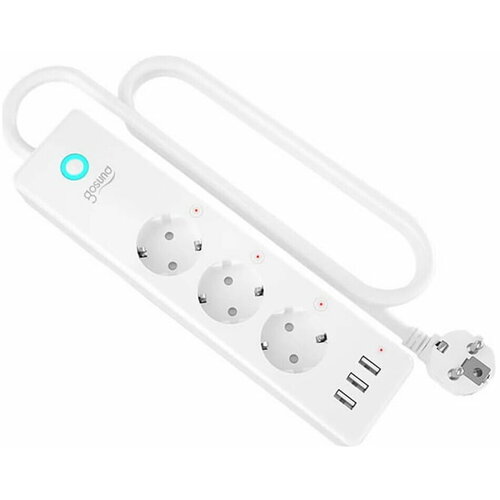 Умный сетевой фильтр Gosund Smart plug, 3 USB outlet, total 3.1A 3 sockets seperate controlled