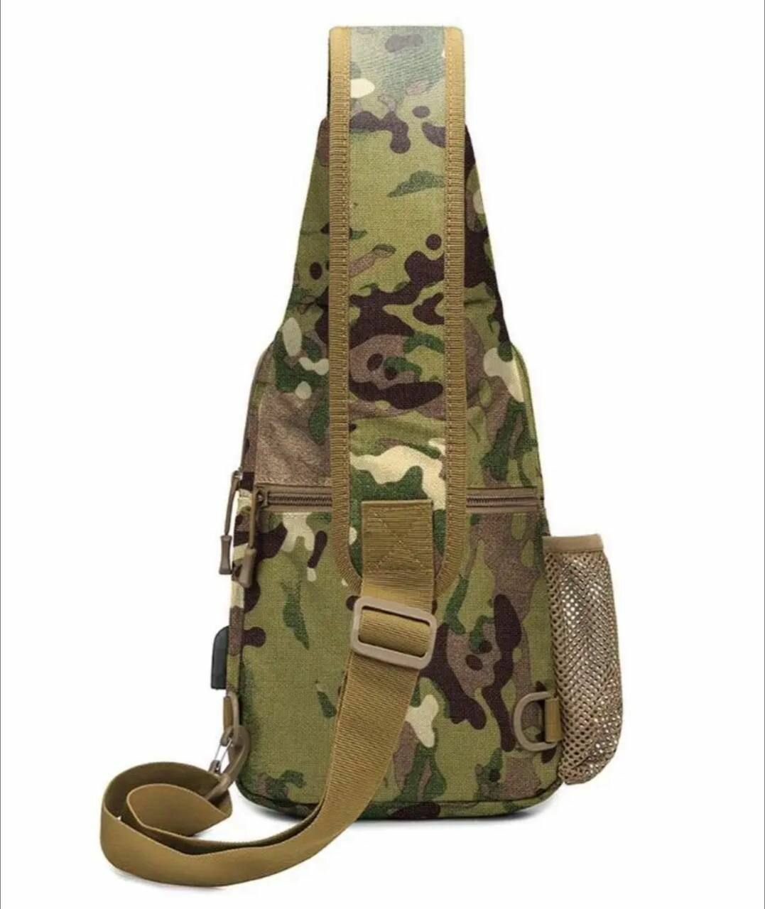 Тактическая сумка рюкзак с USB мультикам — фото 1