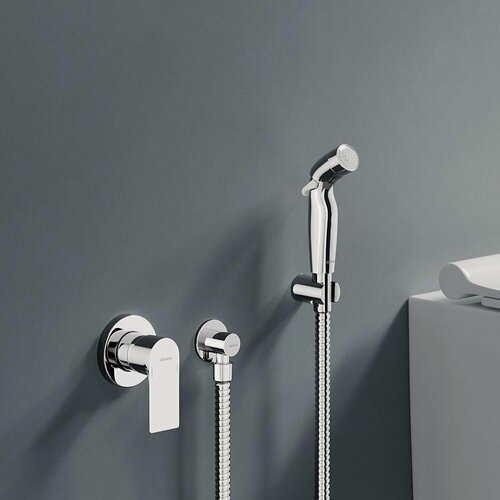 Изображение товара Гигиенический душ Damixa Apollo, встраиваемый смеситель, латунь, хромированное покрытие