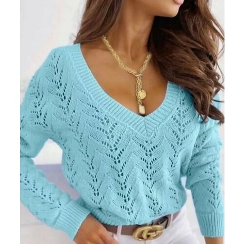 фото Джемпер размер 42/48, , бирюзовый diboutique