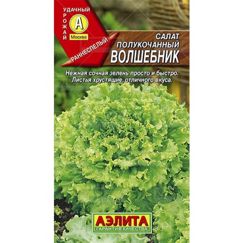 Семена Салат Волшебник полукочанный 0,5г Ранние (Аэлита)