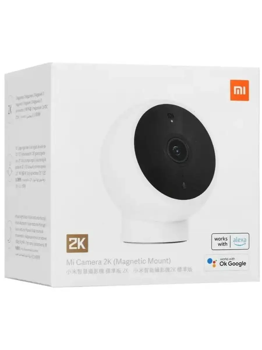 Камера видеонаблюдения Xiaomi Mi Camera 2K белый (MJSXJ03HL), магнитное крепление, IP65, угол обзора 170° — фото 1