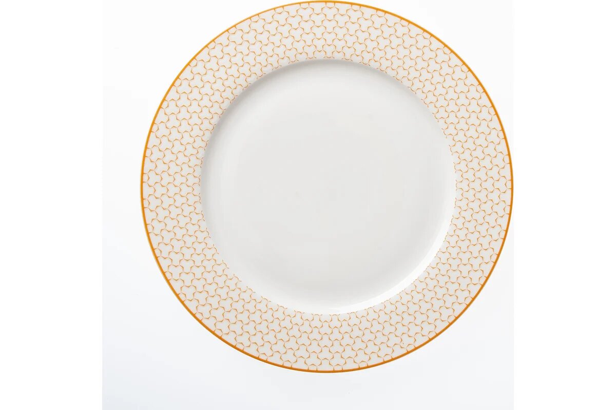 HomeQueen Обеденная тарелка медовая 26 8 см  24 6 77091