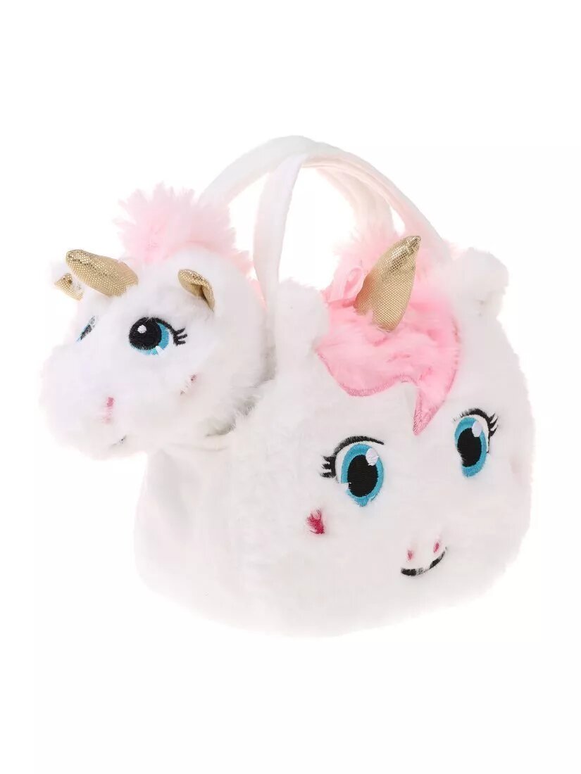 Единорог в пушистой сумочке Fluffy Family