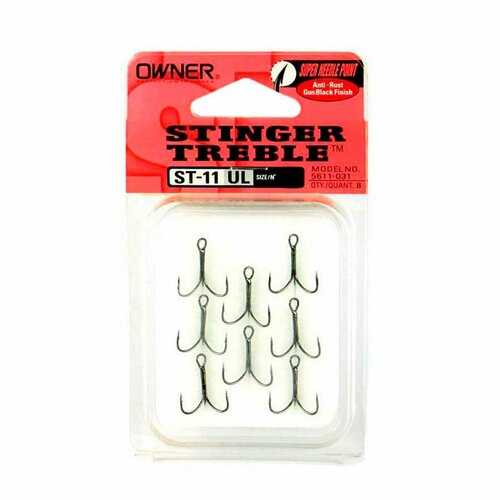 Крючки рыболовные тройные OWNER ST-11BC (5611) № 10 (8шт) UL