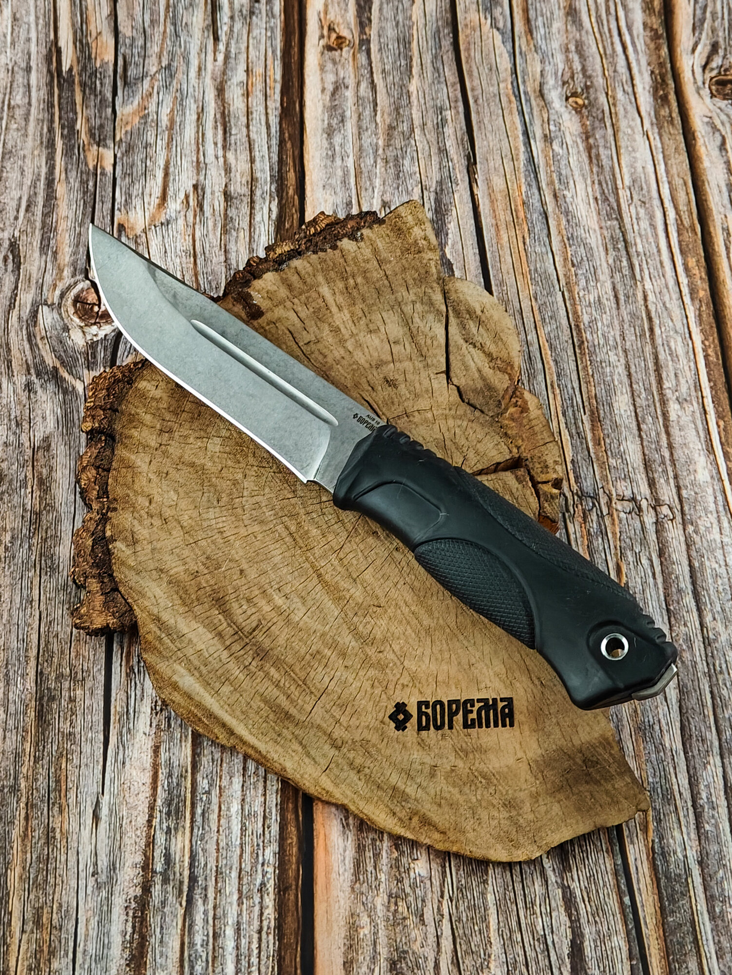 Нож фиксированный "Просто рабочий нож", кованая сталь AUS 10, нож туристический, нож ручной работы