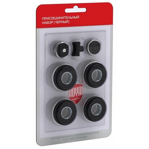 Монтажный комплект для радиатора Royal Thermo Роял Термо 34 черный отопление 917₽