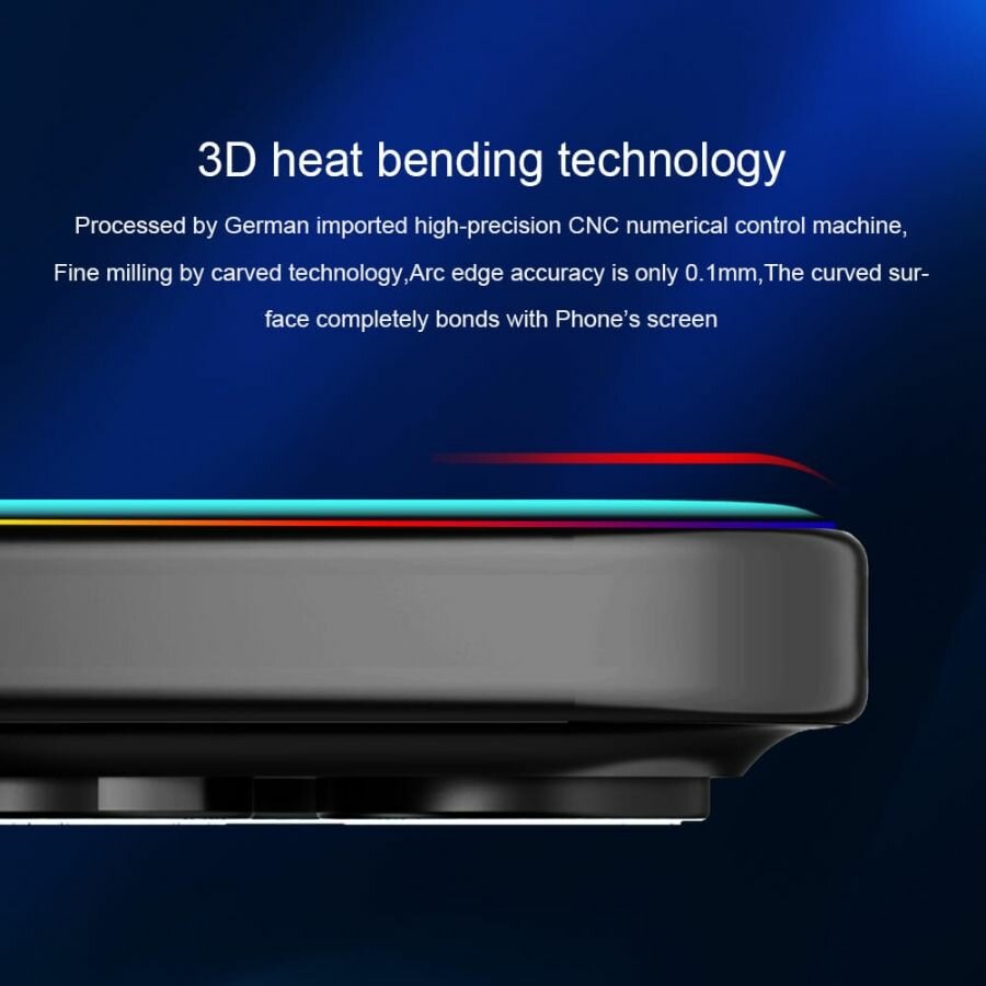 Защитное стекло Nillkin 3D CP+ MAX для iPhone 16 Pro черный — фото 1