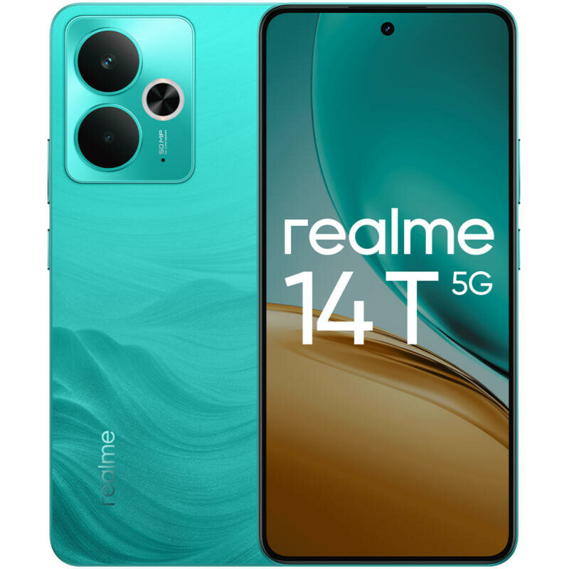 Смартфон Realme 14T 12/256Gb AMOLED Global Green (Зеленый)